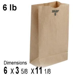 5 Lb Brown Paper Bags 500 Per Case